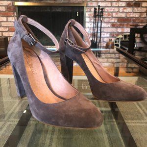 Madewell Cara Ankle-Strap Heel; Size 5